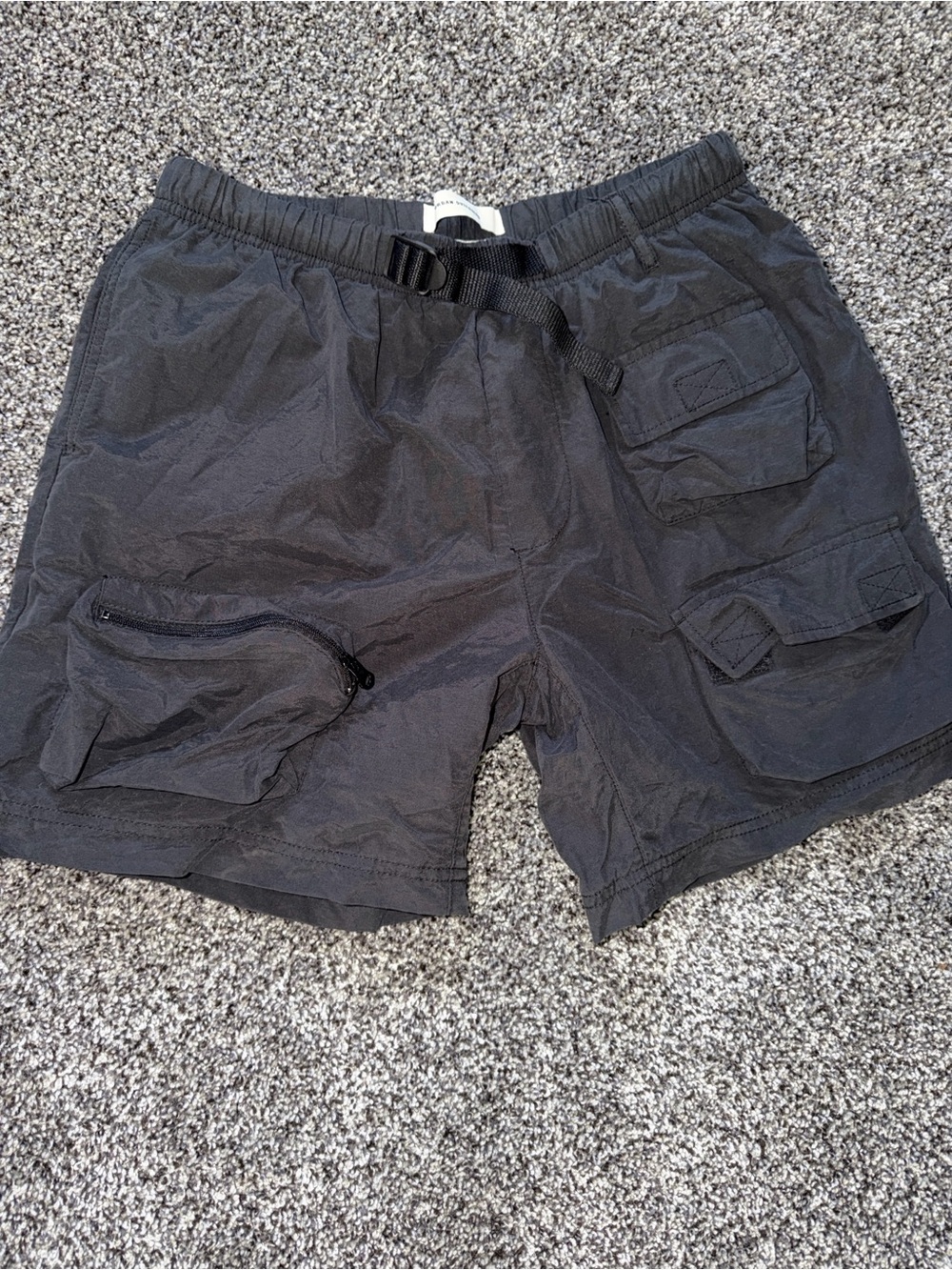 Black Cargo Utility Shorts - Casual Pocket Shorts